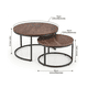 thumbnail image 2 of Mesa De Centro Auxiliar Doble Melamina 70x43 50x39 CAFÉ, 2 of 3