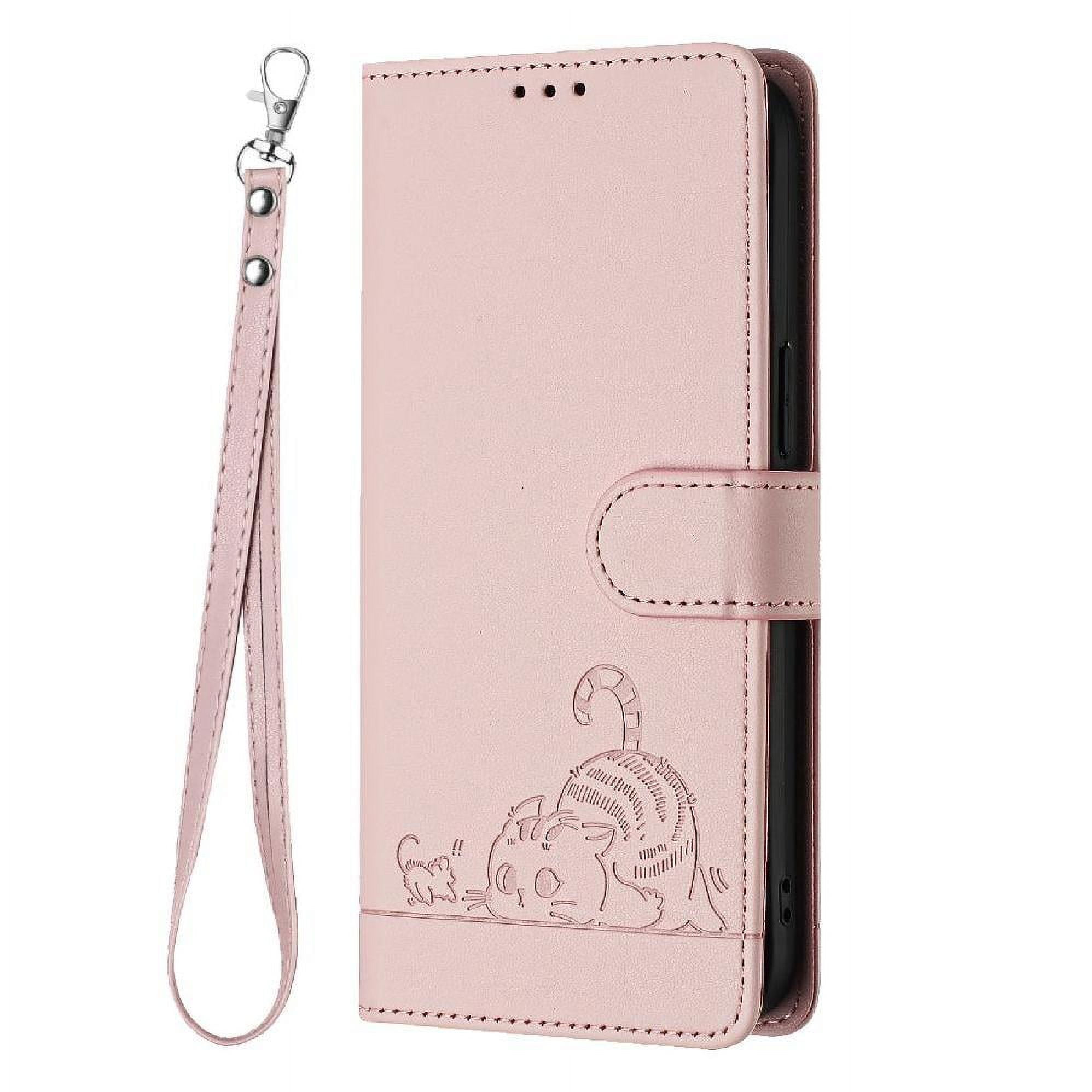 Funda Tipo Cartera Foxdock Para Samsung Galaxy A01 Con Soporte, Ranuras, Rfid, Diseño De Gato