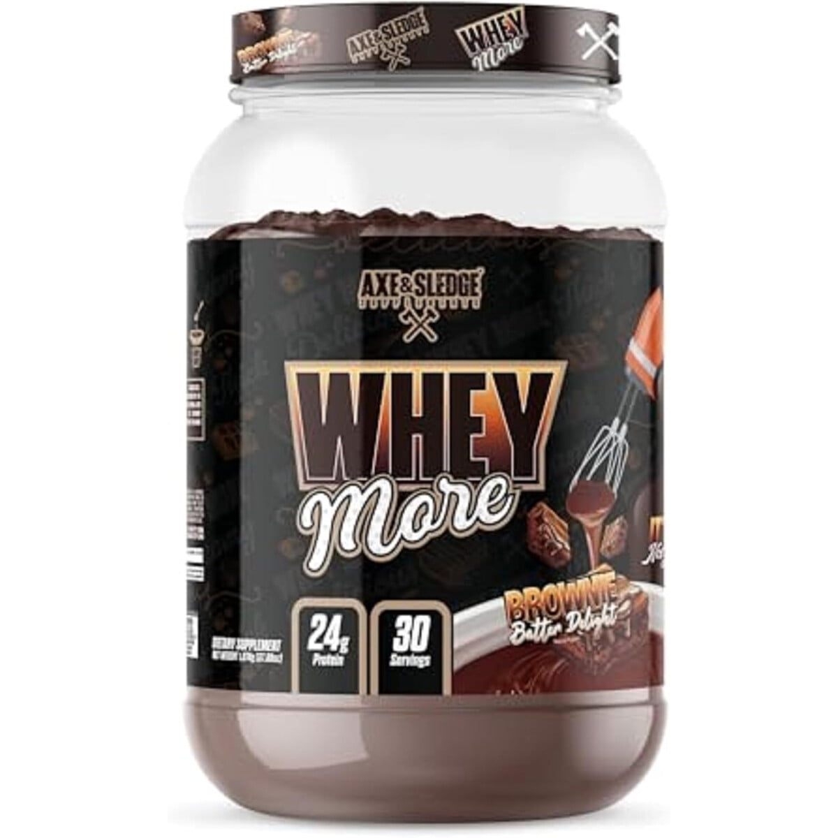 Proteína Whey Axe Sledge Whey More 24g 1.85lb Brownie
