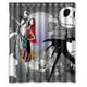 thumbnail image 1 of Cortina de ducha de Pesadilla antes de Navidad, juego de cortina de baño con ganchos, tamaño 60 x 72 pulgadas, 1 of 3