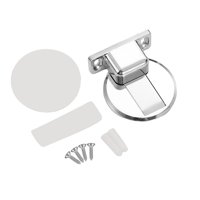 Bothyi - Tope De Puerta Con Succión De Piso, Aleación De Zinc, Compacto, Fácil De Instalar, Protector De Pared, Argent