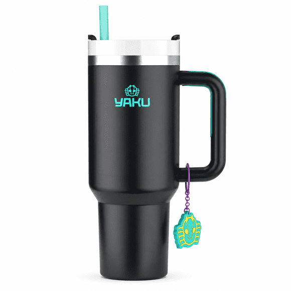 Mug Térmico Lemuria 1100 Ml Vaso Térmico Gran Capacidad Negro