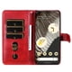thumbnail image 4 of Funda tipo cartera para Google Pixel 7 Pro con bolsillo con cremallera y ranuras para tarjetas – Función de soporte Rojo, 4 of 6