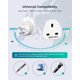 thumbnail image 3 of Adaptador de enchufe LENCENT UK a EE. UU., tipo G, paquete de 2, 3 of 7