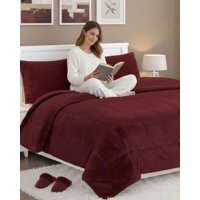 Imac Hogar - Plumón Cubrecama Chiporro Plaza Y Media Extra Cálido Invierno Premium