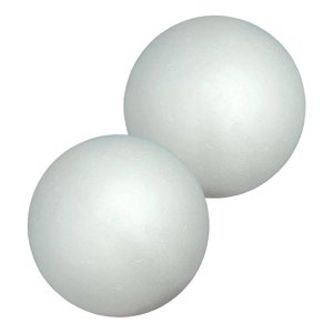Magideal - 2 Bolas De Espuma Blancas, Decoración Navideña, Bolas Para Árboles De Navidad Para Proyectos Escolares, Fiestas Navideñas, Fiestas Domésticas, Acción Diámetro 18 Cm