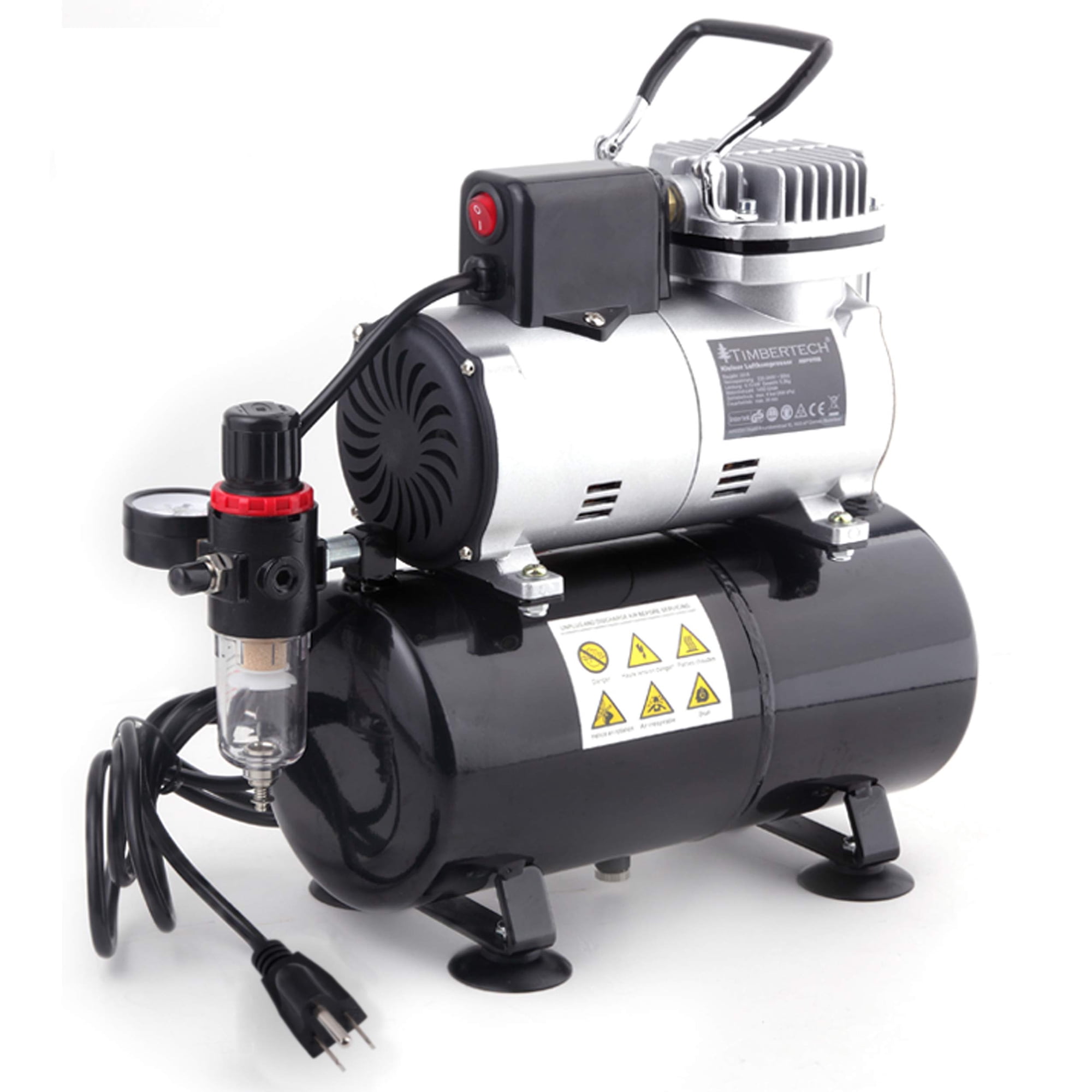 Compresor De Aerógrafo Timbertech Abpst08 3l Con Ventilador
