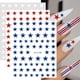 thumbnail image 1 of Pegatinas para Uñas COKSDUPID 6 Hojas Estrellas Rojas, Azules y Blancas, 1 of 6