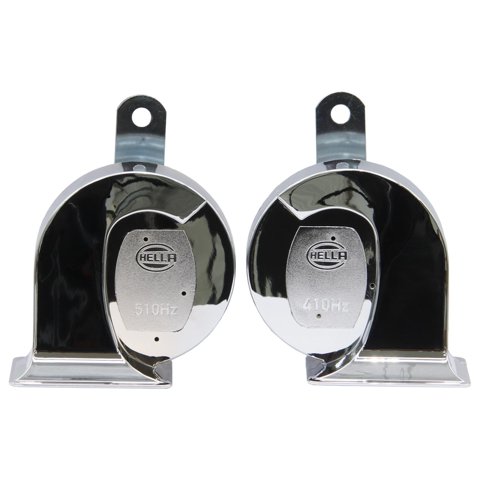 Hella - Bocina Caracol Cromo 12V 2X72W 410 Y 510Hz 91X97X87