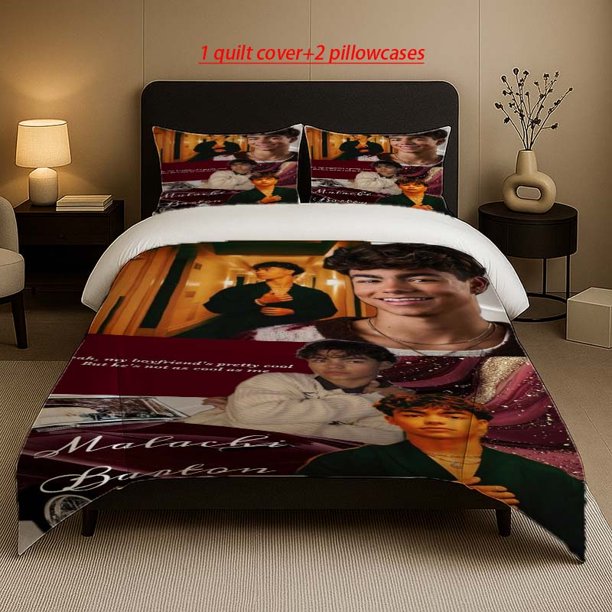 Malachi Barton Multi-Style Collage Pattern Set Soft and Comfortable Bedding Set Suitable for All Seasons