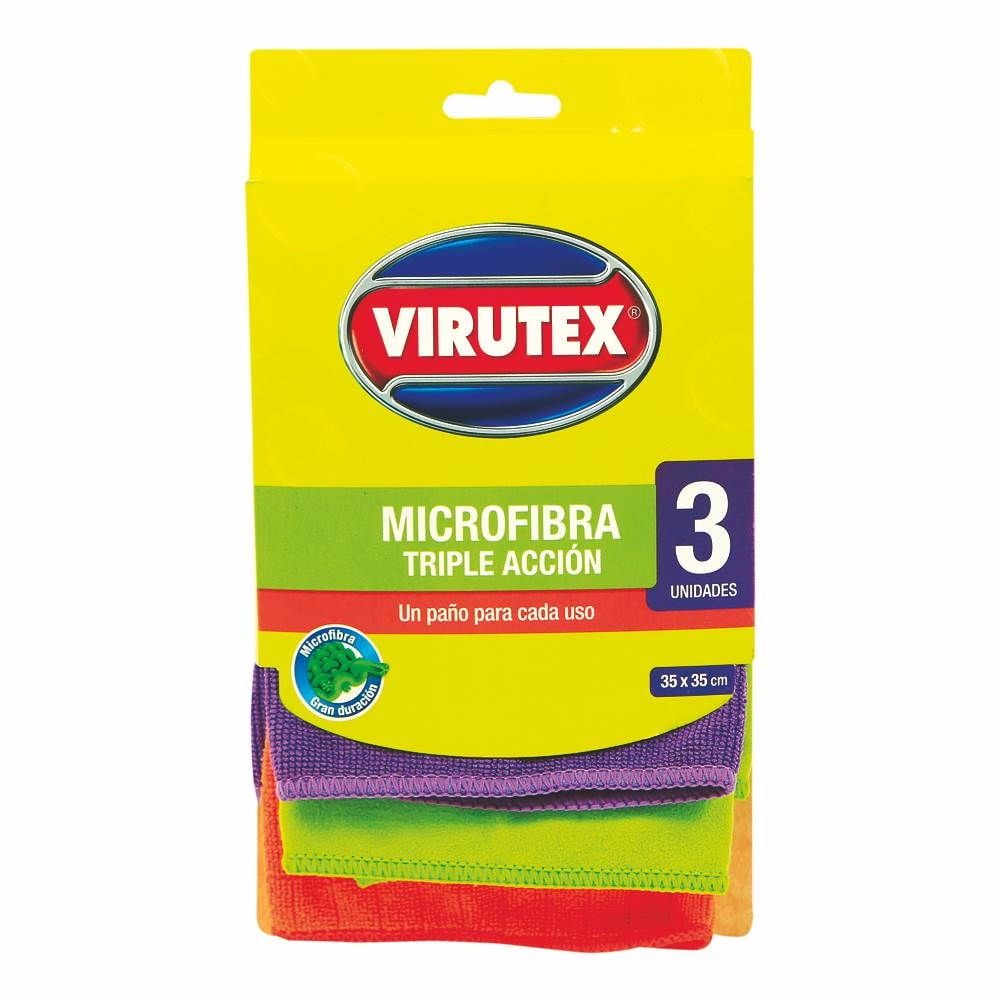 Virutex - Paño Microfibra Triple Acción
