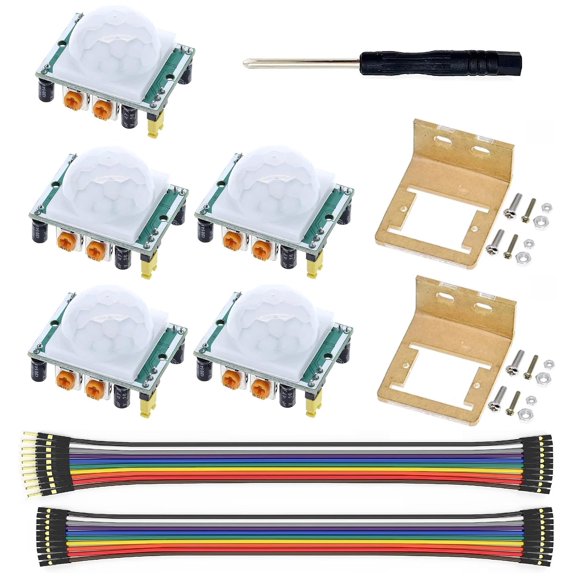 Sensor PIR WWZMDiB 5 piezas 3‑7 m Arduino/Pi