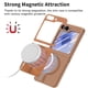 thumbnail image 4 of Magnetic Slim Case for Samsung Galaxy Z Flip 6 with Camera Guard & Anti-Scratch Back Brown, 4 of 6