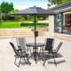 thumbnail image 5 of Juego Terraza 6 Piezas Negro - Gris, 5 of 6
