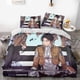 thumbnail image 1 of Attack- on G-iant Er-en Levi An-ime Soft 3D Printe-d Duvet- Cover B-edding Set with -Comfort-er Cover, 1 of 5