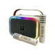 thumbnail image 1 of MICROLAB KARAOKE MY LIL VOICE LUZ RGB 2 MIC WHITE, 1 of 3