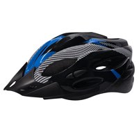 Genérico - Casco Azul Bicicleta Profesional Full Seguridad Con Luz