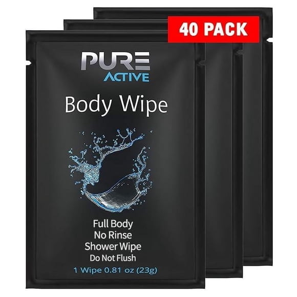 Toallitas para ducha Pure Active 40, envueltas individualmente