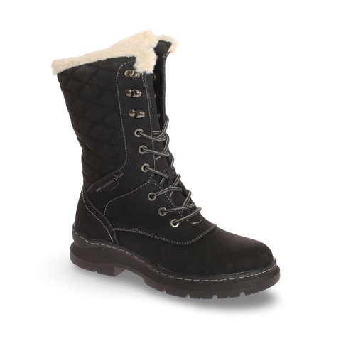 Botín Acolchado Negro Bbo