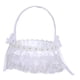 thumbnail image 2 of Cesta De Ni?a De Flores Blancas De Encaje De Dama De Honor Para Mesa De Ducha De Boda Estilo De Compromiso F, 2 of 5