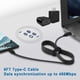 thumbnail image 3 of Cargador USB‑C LHYSFIY 45 W Pack de 2 + 2 cables de 1,8 m, 3 of 6