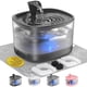 thumbnail image 1 of Fuente de agua para gatos Veken con tanque desmontable de 2,5 L, color negro, 1 of 9