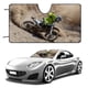 thumbnail image 1 of Motocross Sucio Moto Parasol para Parabrisas Delantero Protector Plegable, Visera Solar para Auto Bloquea Rayos UV Mantiene tu Vehículo Fresco140cm*76cm, 1 of 6