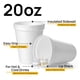thumbnail image 2 of Vasos de espuma Shop Square, 20 oz (590 ml) desechables (paquete de 50), color blanco, 2 of 7