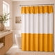 thumbnail image 1 of Juego de Cortina para Baño Mostaza 5 Piezas sin Forro, 1 of 4