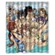 thumbnail image 1 of Cortina de ducha de cola de hadas, juego de cortina de baño con ganchos, tamaño 60 x 72 pulgadas, 1 of 3