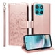 thumbnail image 1 of Funda Cartera para Motorola Moto G57/G57 Power Perro Cachorro Grabado con Tarjetas Soporte Correa Rosa, 1 of 6