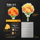 thumbnail image 3 of Kit de Arte Poke Unwynd Ramo de Flores de Caléndula 600+ Piezas, 3 of 8