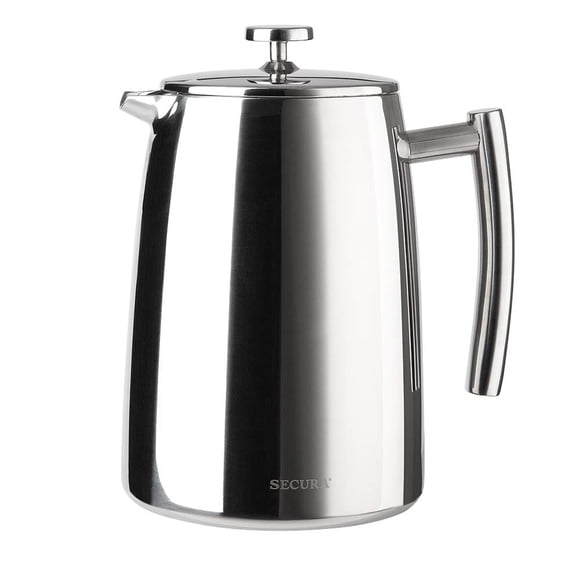 Cafetera de prensa francesa Secura 1500 ml de acero inoxidable 304
