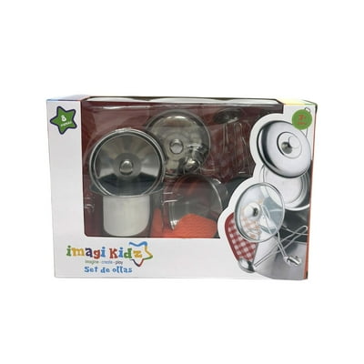 Set De Ollas Metal 8 Piezas Ea Imagi Kidz