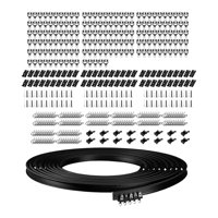 Magideal - Rieles De Techo Flexibles Espaciador De Cortina Para Rv Fácil Instalación Gancho De Riel De Cortina Polea Combinación Riel Deslizante Para Dormitorios 20 Metros