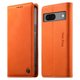 thumbnail image 1 of Funda Billetera de Cuero para [Google Pixel 7], Bloqueo RFID, Tarjetas y Soporte Naranja, 1 of 5