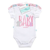 Bambino - Set 2 Bodys Manga Corta Blanco Mariposa Niña