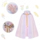 thumbnail image 3 of Capa de princesa para niñas, disfraz de princesa con corona, capa de disfraz de Halloween para niños, capa de princesa para fiesta de cosplay de carnaval, 3 of 5