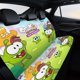 thumbnail image 4 of Om Nom-theme Car Rear Seat Covers Back Elastic Flexible Car Seat Covers Decorative Fits Most Cars 120x59x76cm, 4 of 6
