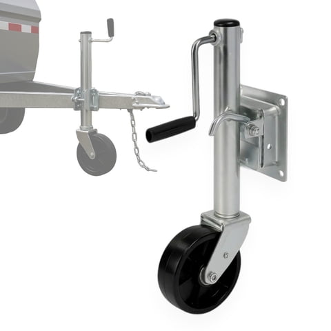 Genérico - Pata Para Remolque Rueda Enganche Rueda Maniobrable Trailer