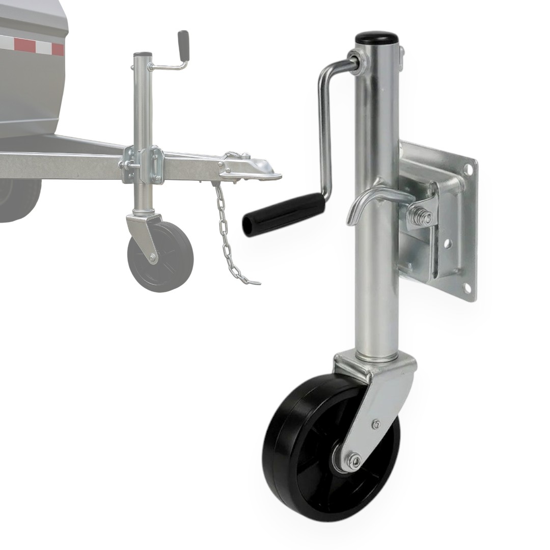 Genérico - Pata Para Remolque Rueda Enganche Rueda Maniobrable Trailer