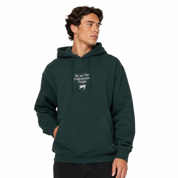Polerón WhatUp Hombre Hoodie Underground Green