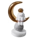 thumbnail image 2 of Astronauta En forma de luna Dise?o elegante Resina Estatuas Escultura Estatuilla D, 2 of 5