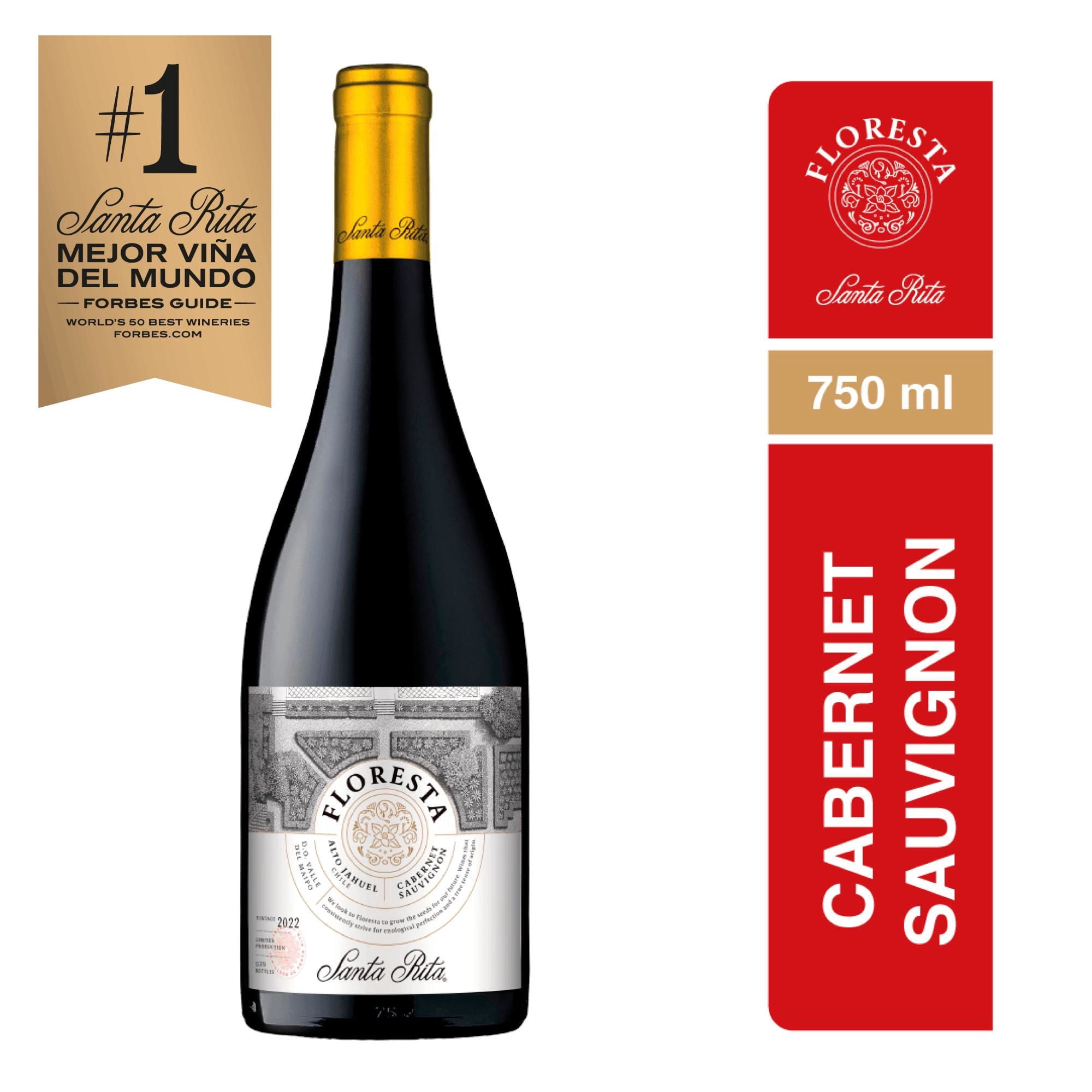 Vino Tinto Cabernet Sauvignon 13.5° Botella 750 ml Floresta