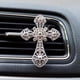 thumbnail image 1 of Car Air Outlet Aromatherapy Clip Cross Rhinestone Perfume Clip Cute Car Air Outlet Decoration Perfume Fragrance General Artificial Diamond Clip, 1 of 3