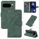 thumbnail image 1 of Funda tipo cartera con tapa para Google Pixel 10 Pro 5G con tarjetero, soporte y cubierta magnética Verde, 1 of 5