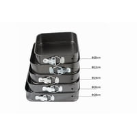 Click Ventas - Set De Moldes Cuadrados Desmontable 5 Unidades Repostería