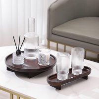 Santú Home & Deco - Jarra De Vidrio Y 4 Vasos Estilo Europeo