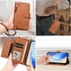 thumbnail image 2 of FOXDOCK Funda Tipo Cartera para iPhone 17 AIr Cuero PU con Cremallera y Correa de Muñeca, Ranuras para Tarjetas, Soporte Plegable, Cierre Magnético, 2 of 5