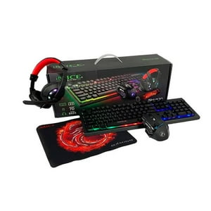 Kit Gamer Imice 4 En 1 Gk-470 Teclado Mouse Audífonos Y Pad